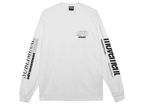 Obey Persistent Movement LS Tee Pigment Vintage White 168004207