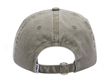 Obey Pigment Bold 6 Panel Strapback Pigment Olive Multi 100580418