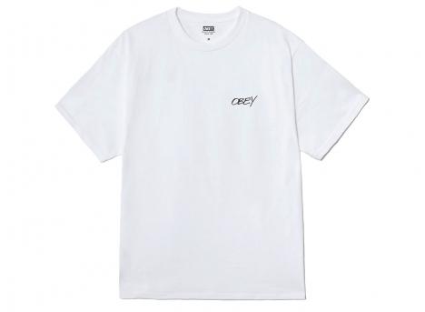 Obey Poppies Tee White 165264123