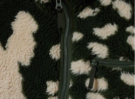 Obey Shaggy Sherpa Jacket Kombu Green Multi 121800607