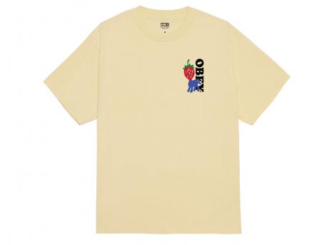 Obey Strawberry Tee Pale Yellow 165264054