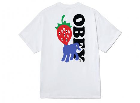 Obey Strawberry Tee White 165264054