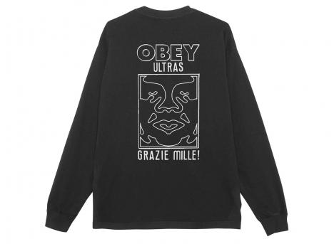 Obey Ultras Pigment LS Tee Dusty Black 168004215