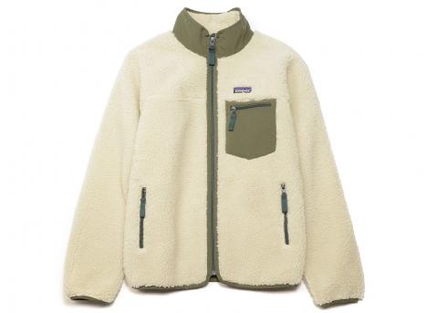 Patagonia Classic Retro X Jacket Natural / Basin Green