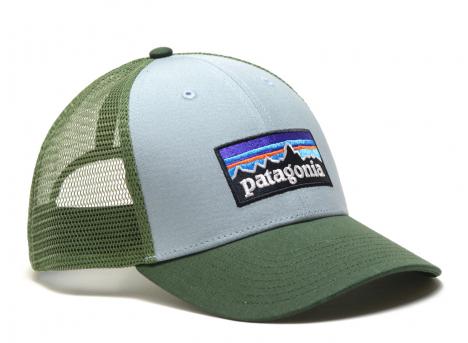 Patagonia P-6 Logo LoPro Trucker Hat Thermal Blue
