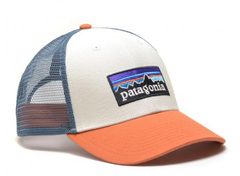 Patagonia P-6 Logo LoPro Trucker Hat White / Redtail Rust