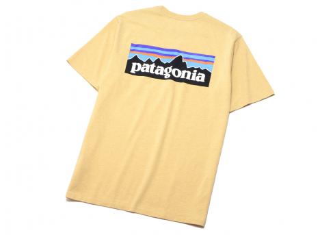Patagonia P6 Logo Responsibili Tee Beeswax Tan