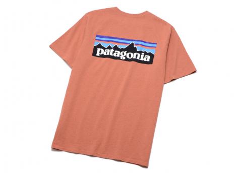 Patagonia P6 Logo Responsibili Tee Redtail Rust