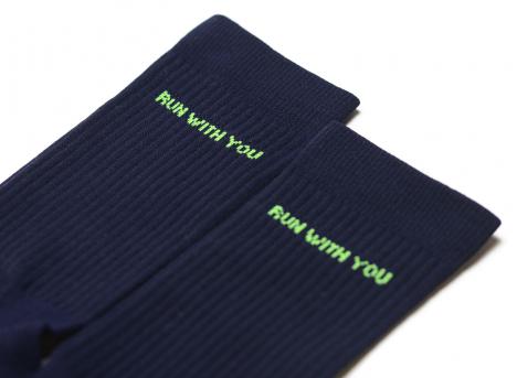 Peaufine Vaporfeel Run With You Socks Navy