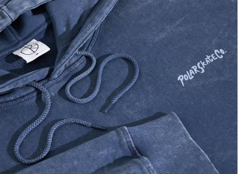 Polar Skate Co Acid Frank Surf Logo Hoodie Dark Blue