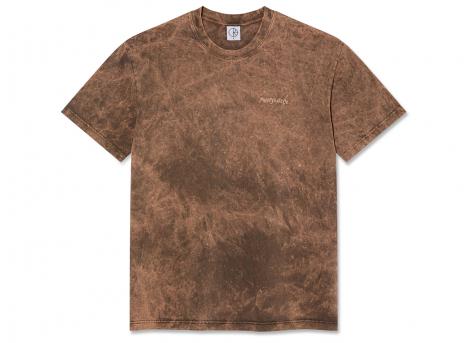 Polar Skate Co Acid Surf Logo Tee Brown