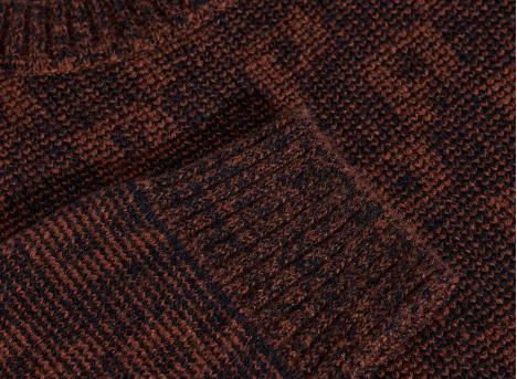 Polar Skate Co George Sweater P Pattern Navy / Orange