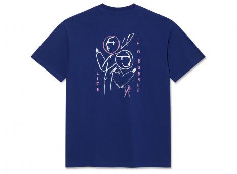 Polar Skate Co Life In A Bubble Tee Deep Royal Blue
