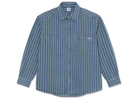 Polar Skate Co Mike Shirt Denim Blue / Yellow