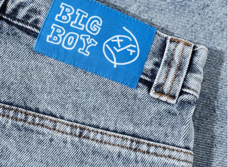 Polar Skate Co Big Boy Shorts Heavy Washed Blue