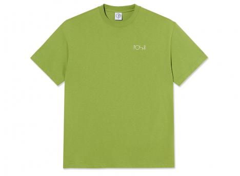 Polar Skate Co Contrast Tee Stroke Logo Peridot