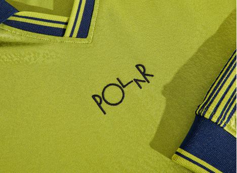 Polar Skate Co Davie LS Shirt Peridot / Dark Blue