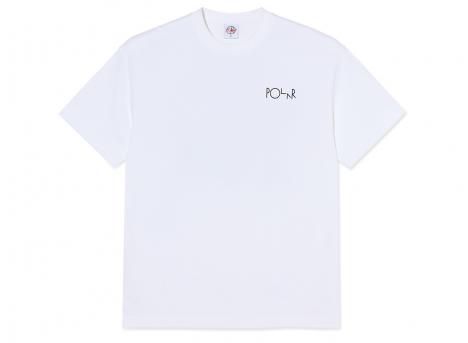 Polar Skate Co Fill Logo Tee Martas Roses White