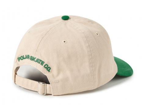 Polar Skate Co Sai Cap Stroke Logo Ecru / Green