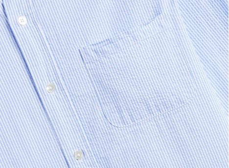 Portuguese Flannel Atlantico Stripe Shirt Blue
