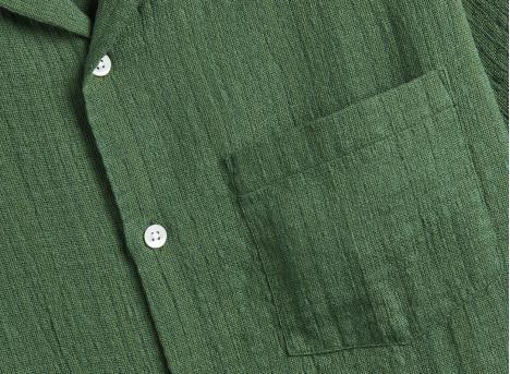 Portuguese Flannel Grain Shirt Green