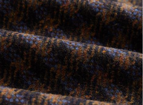 Portuguese Flannel Merino Tweed Shirt Navy