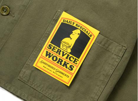 Service Works Canvas Chore Shirt Olive
