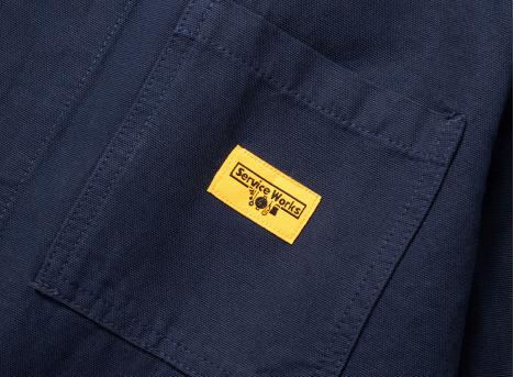 Service Works Canvas Chore Shirt Dark Navy