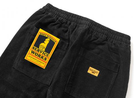 Service Works Corduroy Chef Pants Black