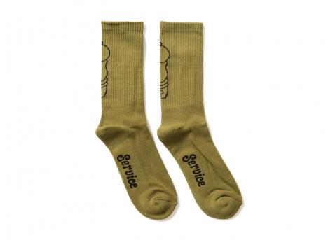 Service Works Salt Pepper Socks Olive