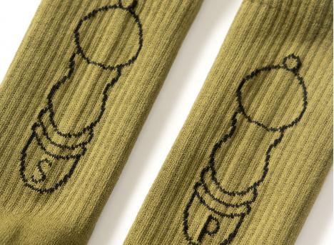 Service Works Salt Pepper Socks Olive