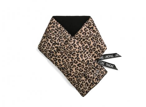 Taion 201A Basic Down Scarf Khaki Leopard