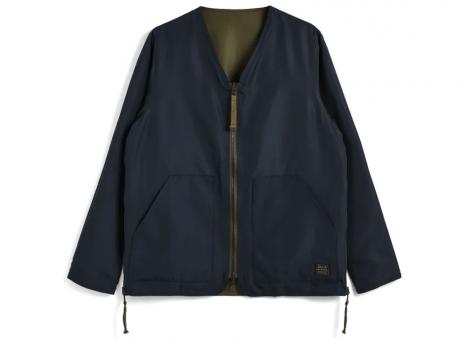 Taion Non Down Military Reversible V-Neck Cardigan Dark Olive
