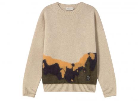 Thinking Mu Aran Bolita Knitted Sweater Ecru