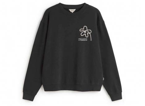 Thinking Mu Flower Rope Navy Leon Sweatshirt