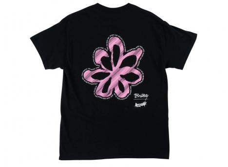 Welcome Skateboards x Britney Spears Flower Tee Black
