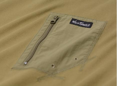Wild Things Camp Pocket Tee Khaki