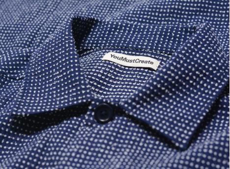 YMC P2YAK PJ Overshirt Blue / White