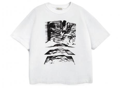 YMC P6ZAE Triple Tshirt Mountains White