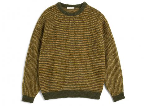 YMC P8ZAJ Black Palm Knit Yellow / Green