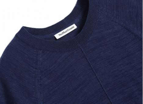 YMC U8AAB Raglan Triple Tshirt Navy