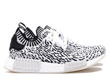 Adidas NMD R1 Primeknit Zebra White BZ0219