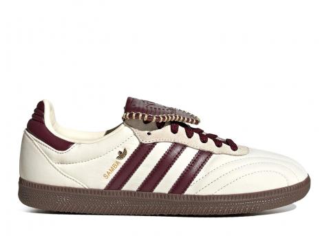 Adidas Originals Samba Long Thongue Ayakkabi Cream White / Maroon / Gold Metallic IH9045