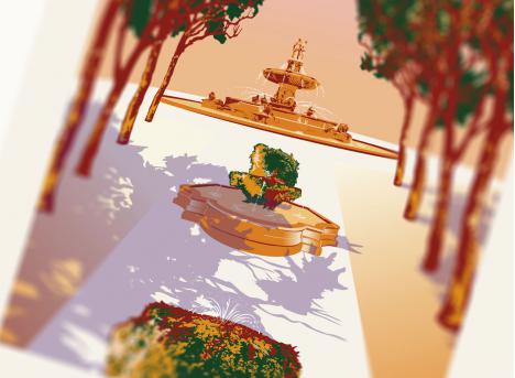 Affiche Bonjour Aix en Provence / Cours / Vincent Maunier