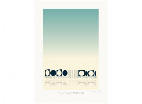Affiche Bonjour Aix en Provence / Fondation / Vincent Maunier
