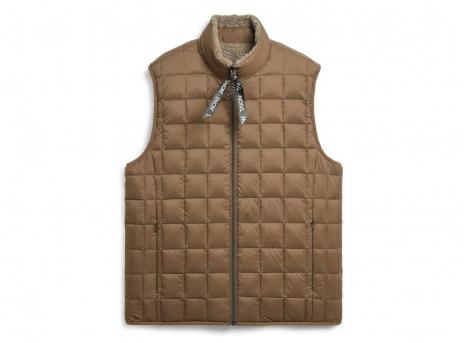 Taion Down x Boa Reversible Down Vest Light Brown / Beige