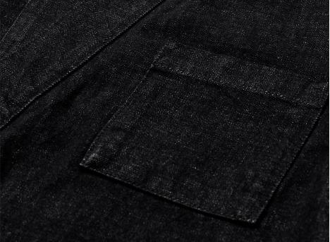 Anerkjendt Akjesper Selvedge Denim Kimono Black 902606