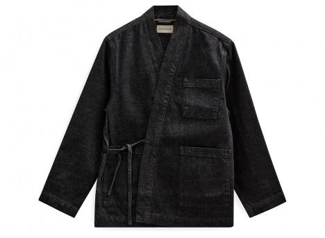 Anerkjendt Akjesper Selvedge Denim Kimono Black 902606