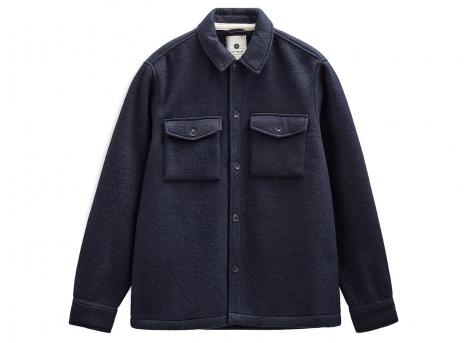 Anerkjendt Akoscar Boiled Wool Overshirt Sky Captain 902022