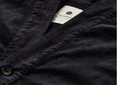 Anerkjendt Akotto Cord Overshirt Sky Captain 902716